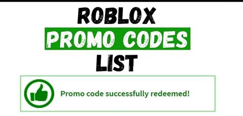 Roblox Promo Codes List New Codes April 2023 Faindx