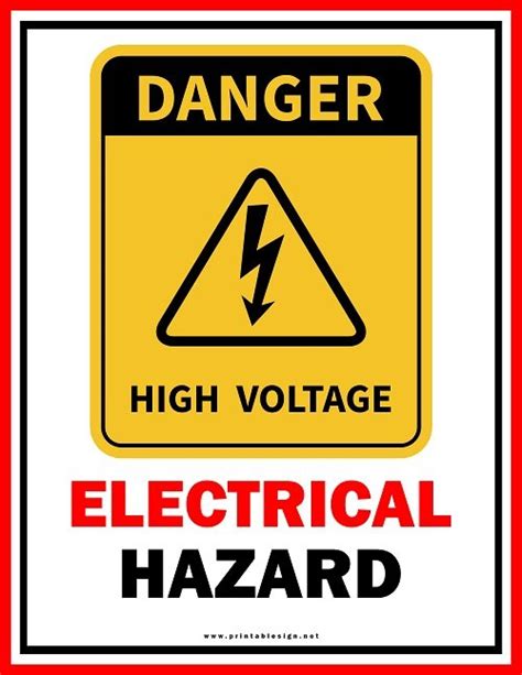 Danger Signage For Electrical Ecampusegertonacke