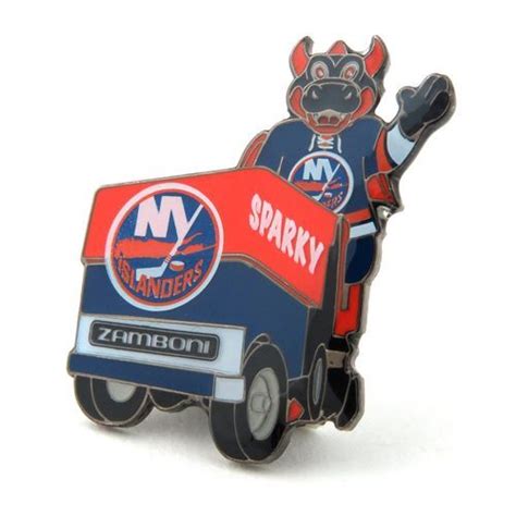 This is his actual bio New York Islanders Mascot on Zamboni Lapel Pin | New york islanders, Mascot, Team mascots