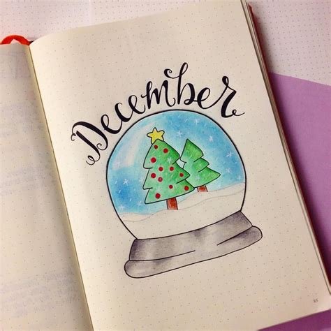 December Monthly Header December Bullet Journal Bullet Journal Set Up