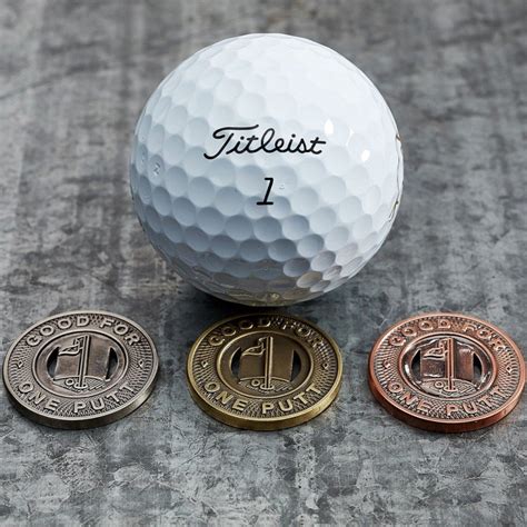 Subway Token Trio Magnetic Golf Ball Markers Set Full Metal Markers