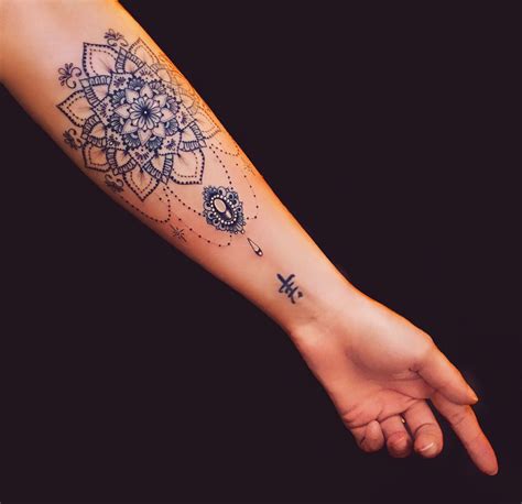 Mandala Tattoo Forearm Band Tattoos Girly Arm Tattoo Tattoos For Daughters