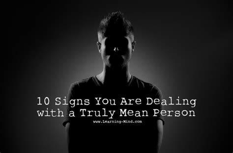 10 Traits Of A Mean Person Are You Dealing With One Learning Mind