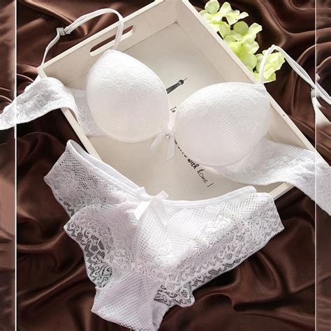 Sexy Lace Bra Set Embroidery Underwear Push Up Bra And Briefs Colors