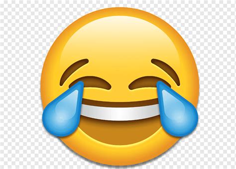 Wajah Tersenyum Emoji Emoticon Wajah Dengan Air Mata Sukacita Emoji Kebahagiaan Stiker
