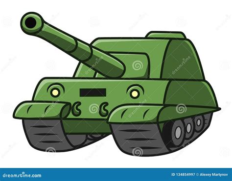 Cute Tank Cartoon Vector Illustration 59016938