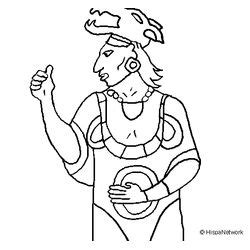 Dibujos para colorear de Mitología azteca