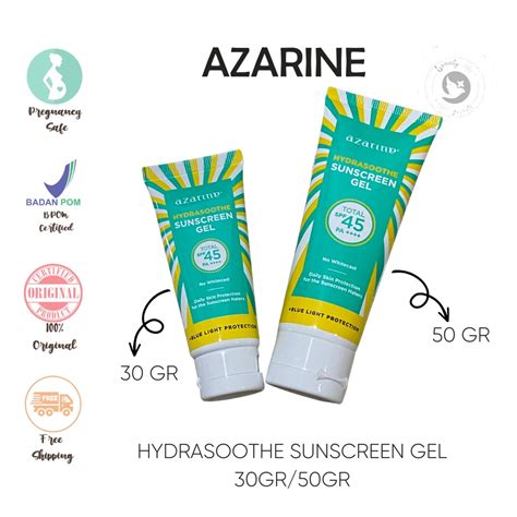 Jual New Packaging Azarine Hydrasoothe Sunscreen Gel Spf 45 Ready