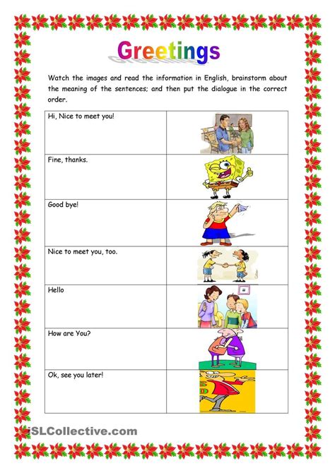 Basic Worksheet For English Learners