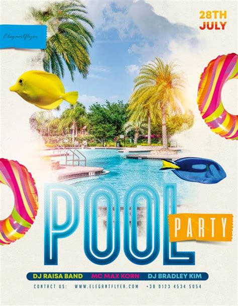 Summer Pool Party Flyer Psd Template Psddaddy Com My Xxx Hot Girl