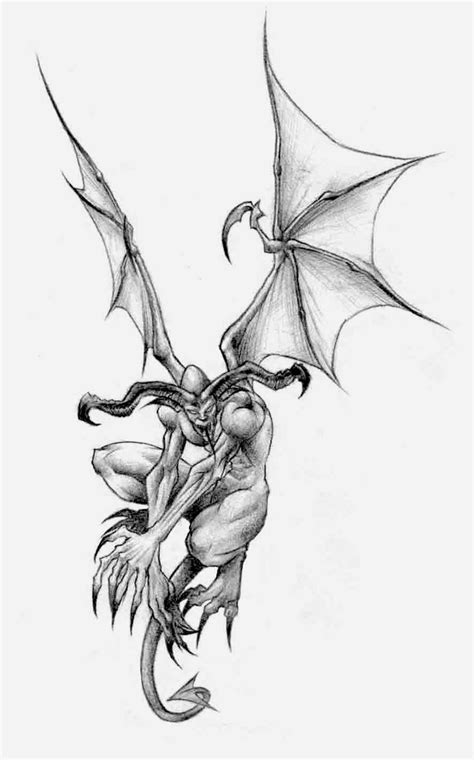 Pin On Evil Gargoyle Tattoos