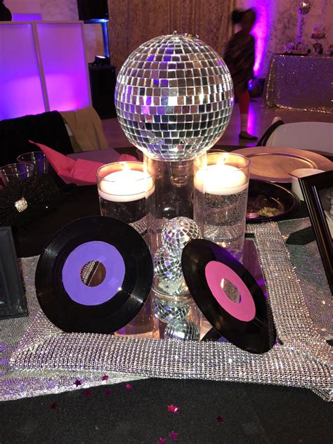 Disco Themed Centerpiece Disco Party Decorations Disco Birthday Party 70s Party Theme