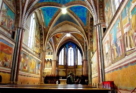 Nave With Frescoes Basilica Di San Francesco Assisi Ita Flickr