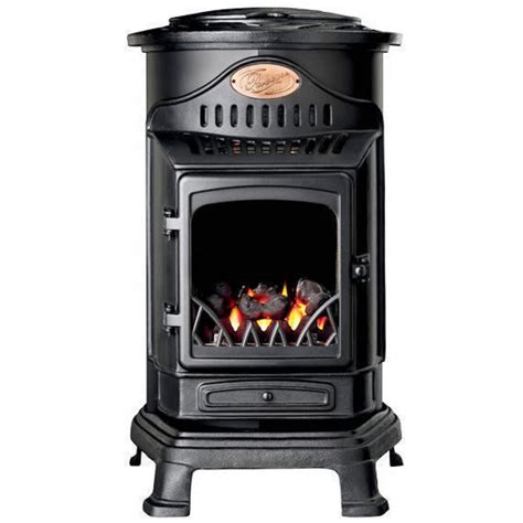 Provence Portable Real Flame Gas Heater Matt Black The Gas Centre