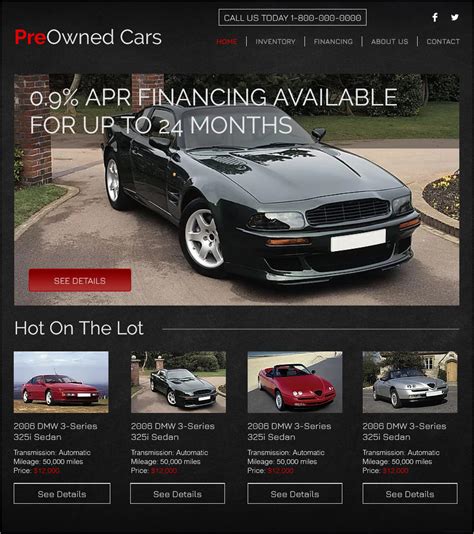 Best Free Car Website Templates And Themes