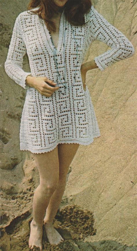 CROCHET : robe de plage VINTAGE 70s TUTORIEL GRATUIT ...