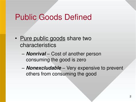 Ppt Chapter 4 Public Goods Powerpoint Presentation Free Download