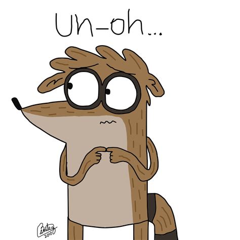 Uh Oh Rigby By Rab Arts On Deviantart