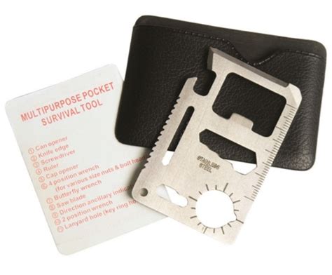 In Namra Survival Tool Card With Pouch