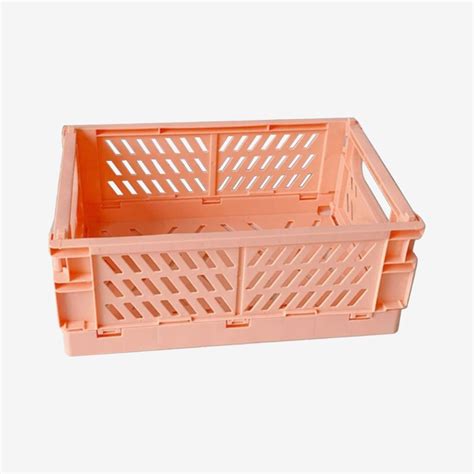 Stackable Storage Crate Orange By Ajouter Fy