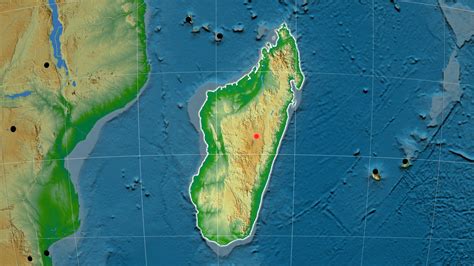 Madagascar Physical Map Of Relief