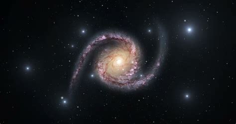 4k Ufo In Spiral Nebula Clouds In Galaxy 3d Animation 4k 3840x2160