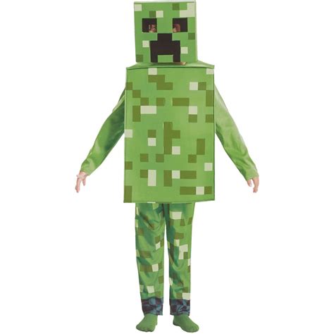 Girls Minecraft Classic Creeper Dress Costume Ubicaciondepersonascdmxgobmx
