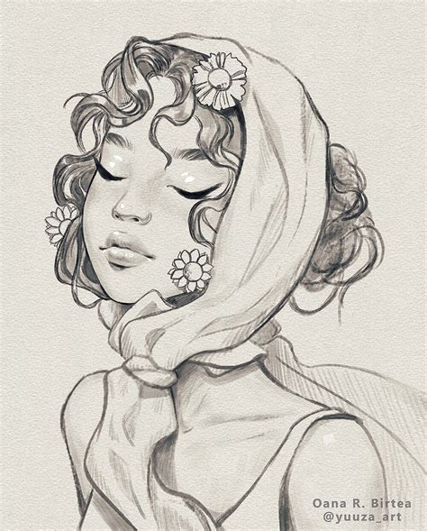 Artstation Flower Girl Sketch