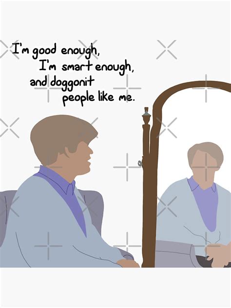 Daily Affirmation With Stuart Smalley Sticker For Sale By Aseliger