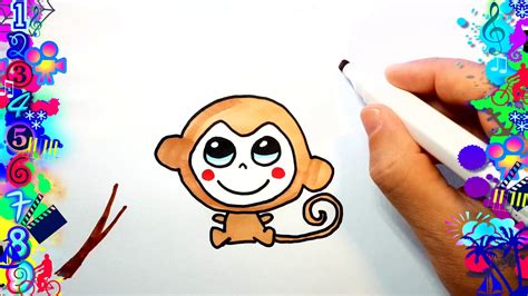 Dibujos Faciles Para Niños Mono Dibujo Fácil De Un Mono Paso A Paso
