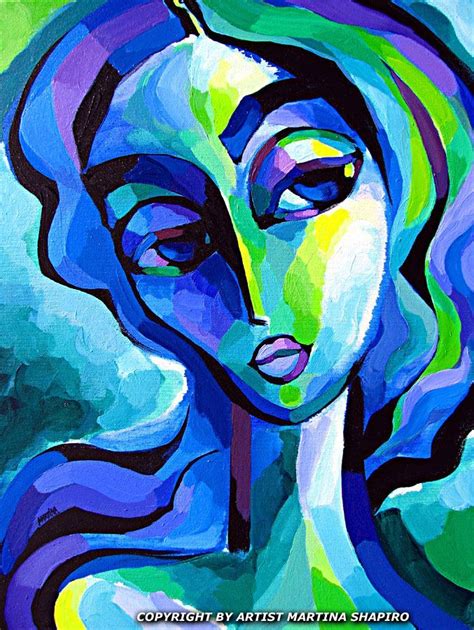 Expression In Blue And Green Abstract Original Painting By Artist