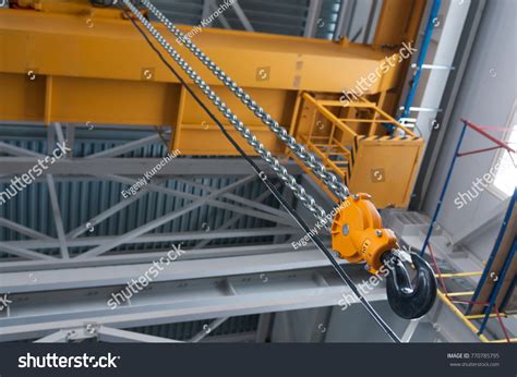 Factory Overhead Crane Hook Chain Stock Photo 770785795 Shutterstock