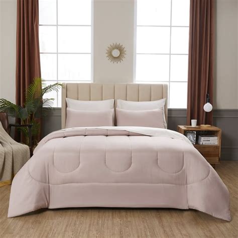 Mainstays 6 Piece Bed In A Bag Blush Twin With Sheets Shams