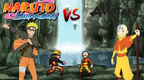 Batallas De Mugen 7 Naruto Vs Aang Youtube
