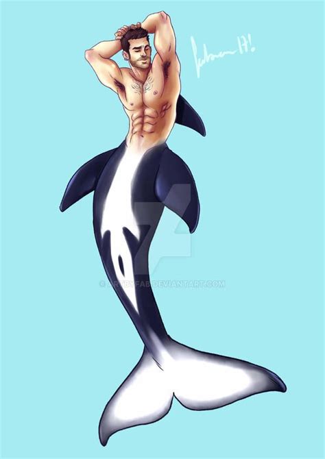 Merman Orca By Artbyfab On Deviantart Merman Orca Mermaid Man