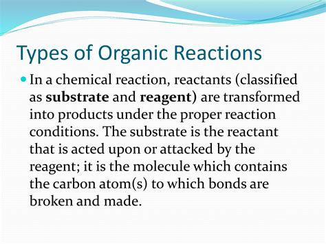 SOLUTION Types Of Organic Reactions And Reaction Mechanisms Studypool