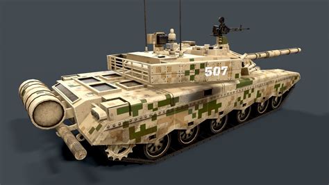 3d Model Ztz 99 Phase Ii Vr Ar Low Poly Cgtrader