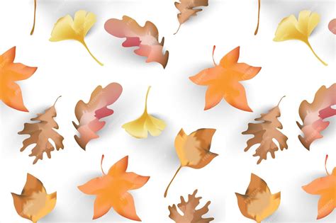 Premium Vector Autumn Leaves Pattern