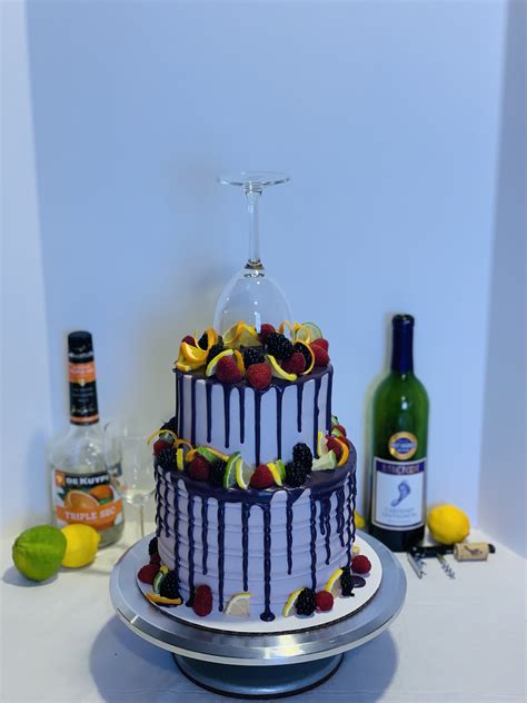 Tiered Berry Sangria Cake Intensive Cake Unit