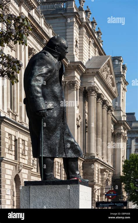 Statue Of Sir Winston Churchill Parliament Square Parliamentary