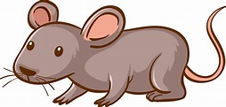 dibujos animados de animales de ratón sobre fondo blanco 3591828 Vector ...