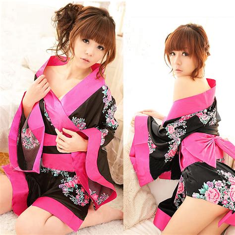 Womens Sexy Floral Japanese Kimono Fancy Dress Cosplay Geisha Costume Intimates Ebay