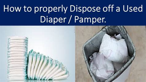 How To Properly Dispose Off A Used Diaper Pamper Youtube