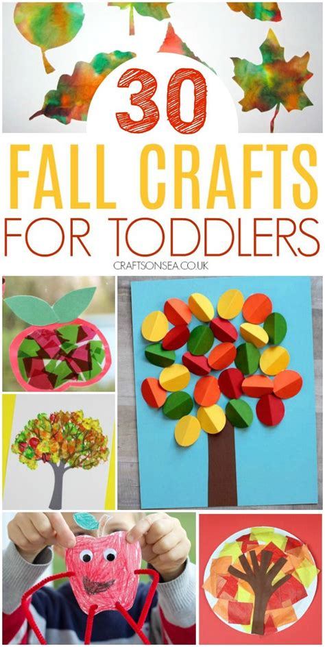 30 Fun Fall Crafts For Toddlers 1 2 And 3 Year Olds Fall Crafts For