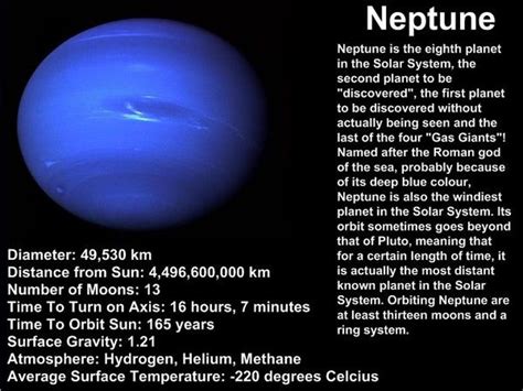 The Solar System Neptune Facts Planet Project Neptune