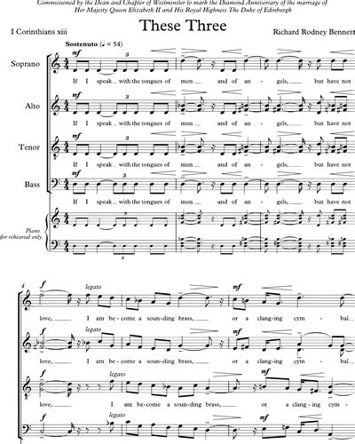 these three sheet music by richard rodney bennett nkoda