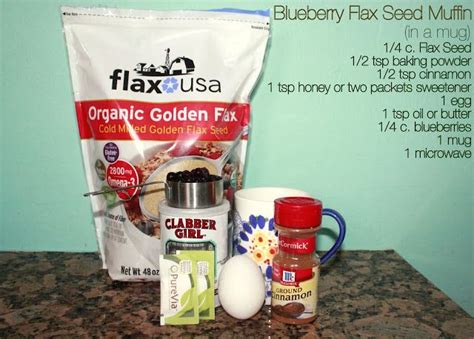 Camp Patton Blueberry Flax Seed Muffin In A Mug A New Way To Get My