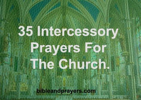 35 Intercessory Prayers For The Church