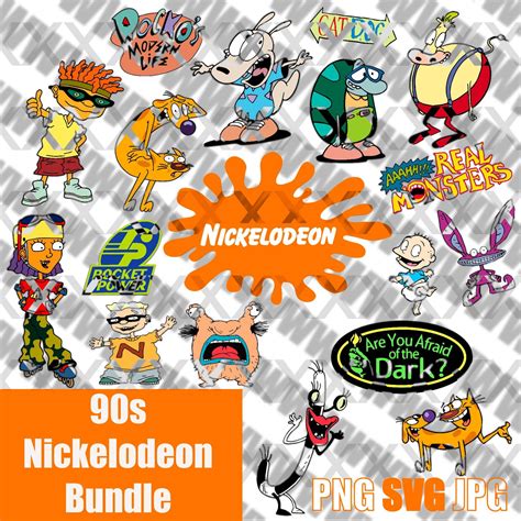 90s Nickelodeon Svg Bundle Etsy
