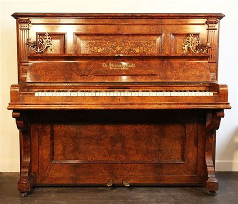 Steinweg Nachf Upright Piano For Sale With A Burr Walnut Case And